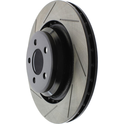 Centric Parts Disc Brake Rotor Premium OE Style Slotted e-coated for 2005-2019 Chrysler 300 Dodge Challenger Charger Magnum