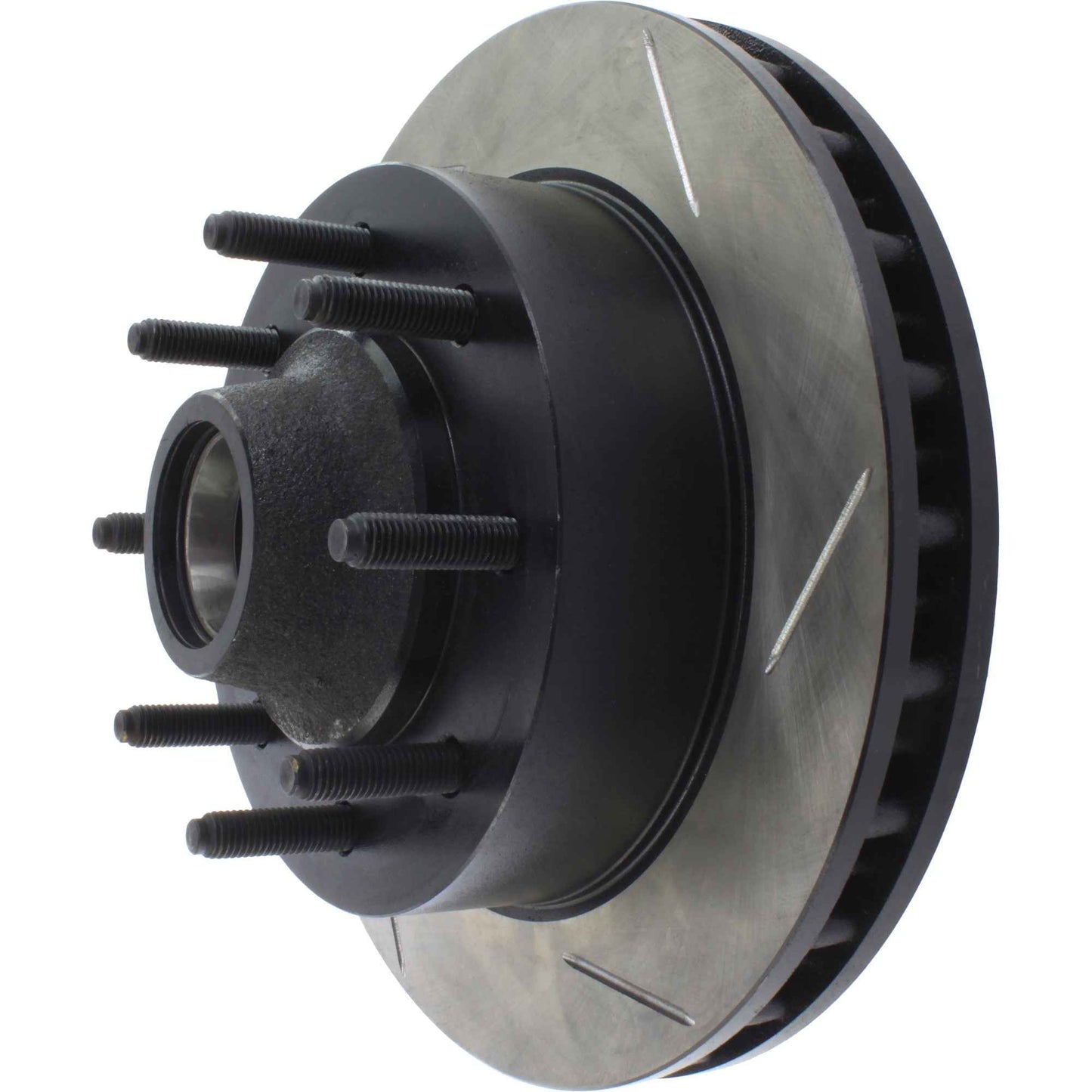StopTech 00-02 Ford Excursion 2WD / 99-00 F250 SD 2WD Front Left Slotted CRYO-STOP Brake Rotors 126.65073CSL
