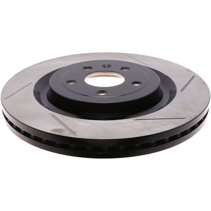 StopTech 17 Ford Flex/ 17 Ford Explorer w/ Heavy Duty Brakes Front Left Slotted Rotor 126.65154SL