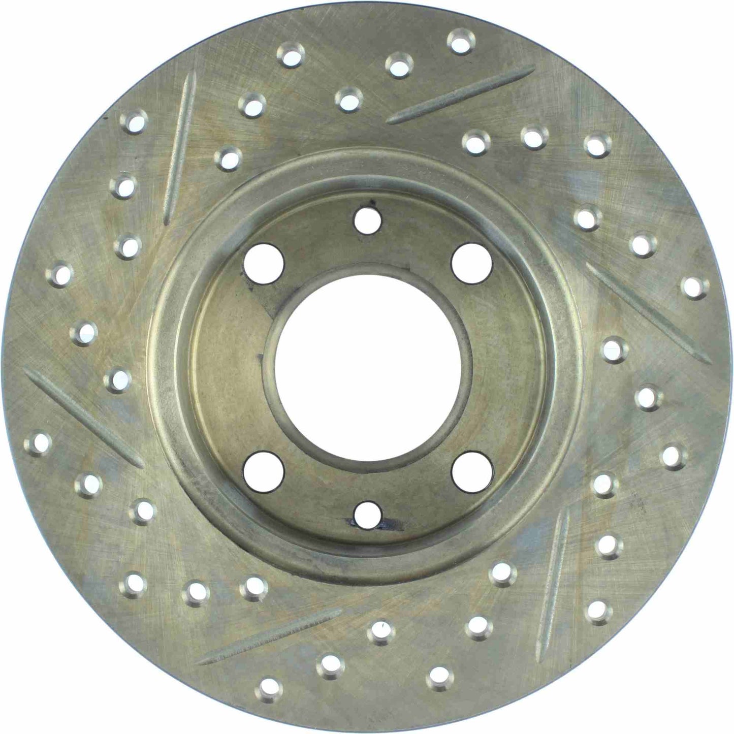 StopTech Sport Drilled/Slotted Brake Rotor;Front And Rear Left