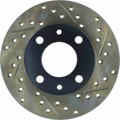 StopTech Sport Drilled/Slotted Brake Rotor;Front And Rear Left