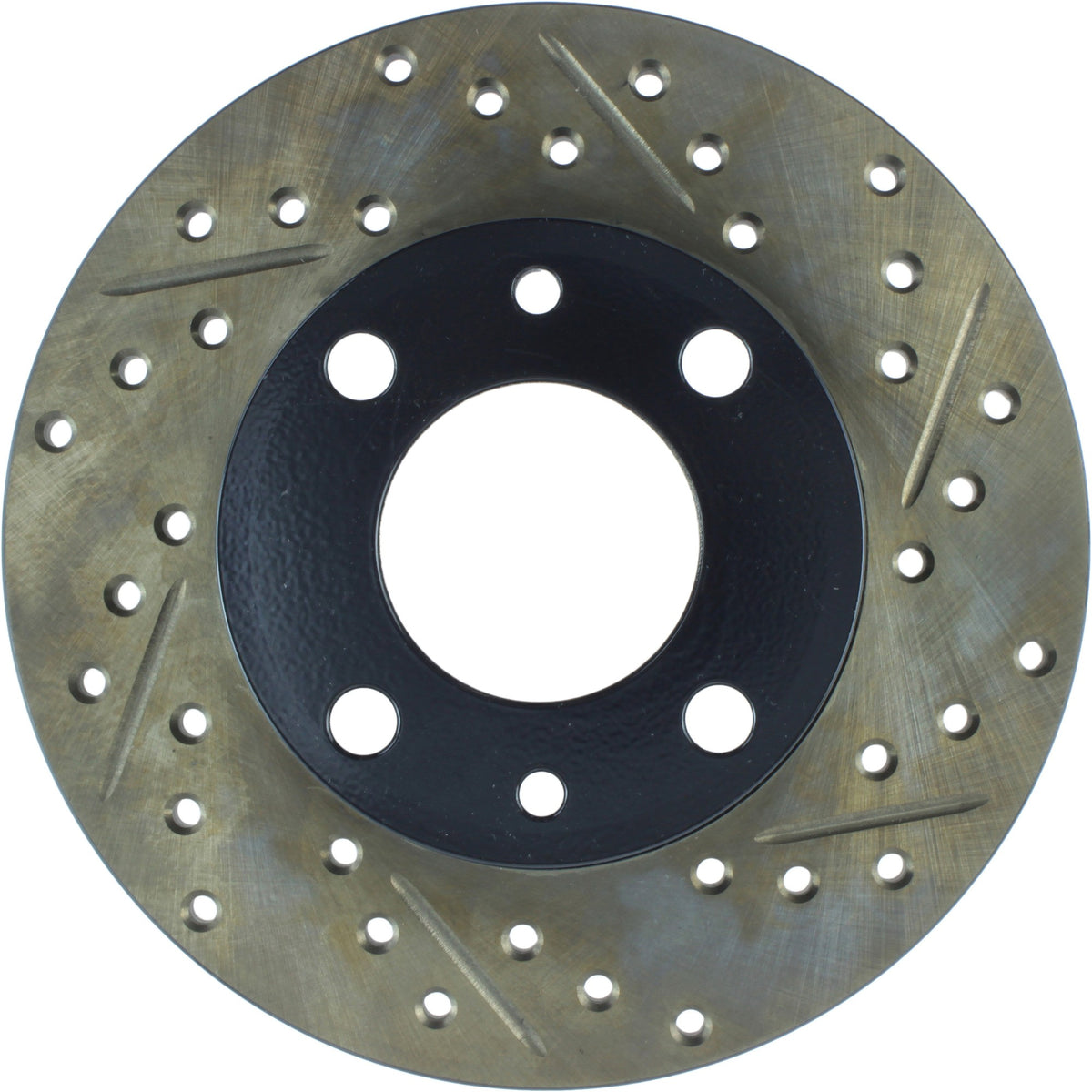 StopTech Sport Drilled/Slotted Brake Rotor;Front And Rear Left