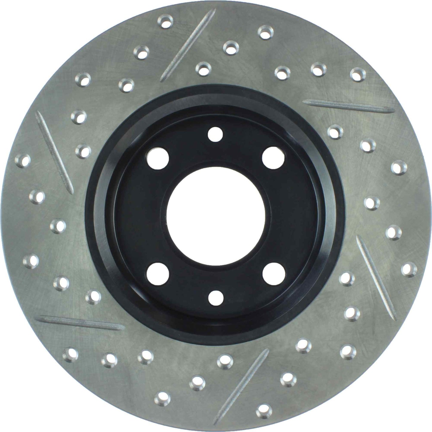 StopTech Sport Drilled/Slotted Brake Rotor;Front And Rear Left
