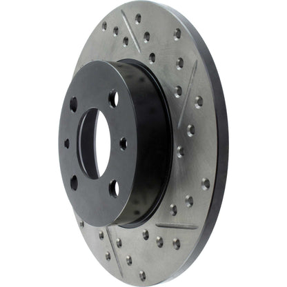 StopTech Sport Drilled/Slotted Brake Rotor;Front And Rear Left