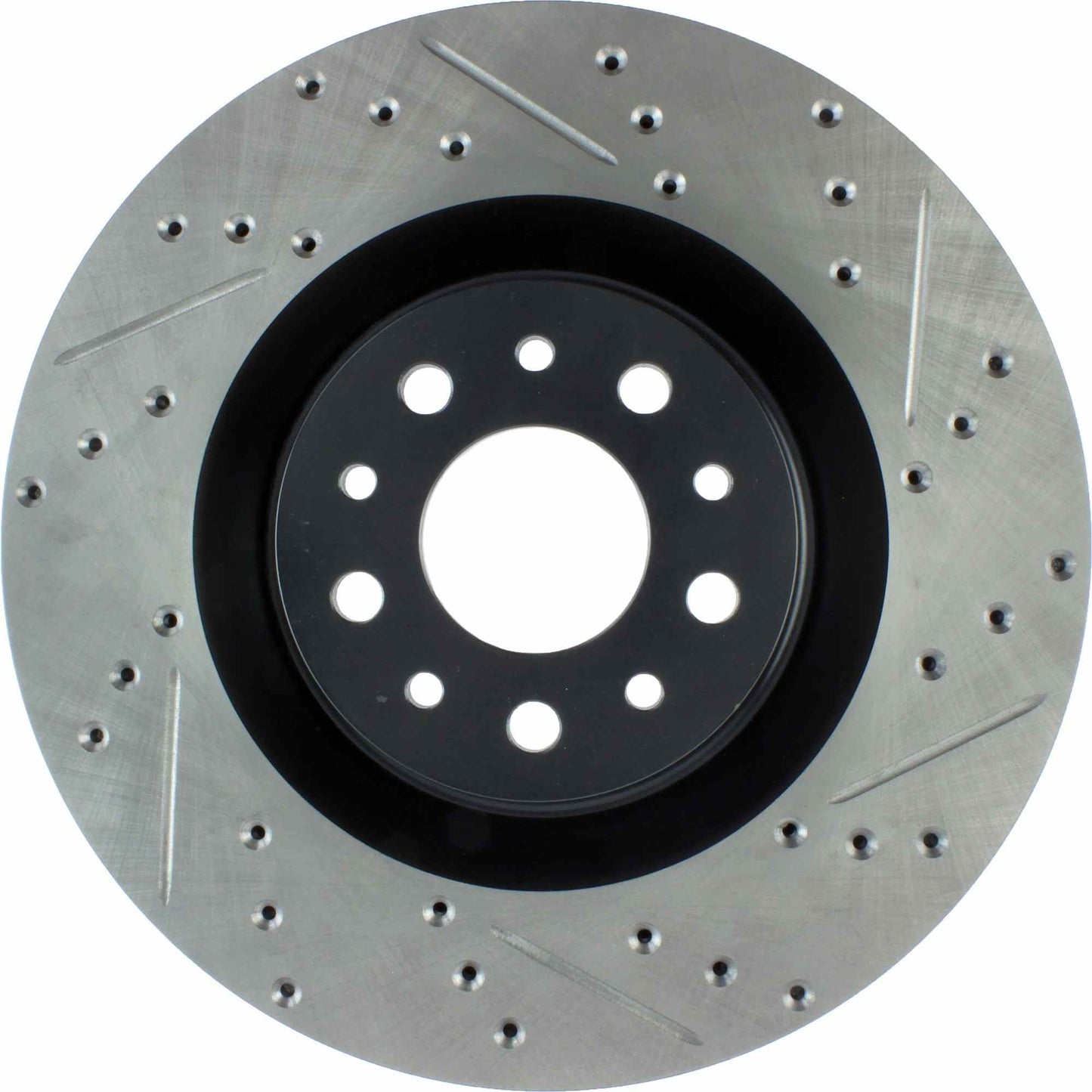 StopTech 2014-2015 Fiat 500L Front Left Slotted & Drilled Sport Brake Rotor 127.04006L