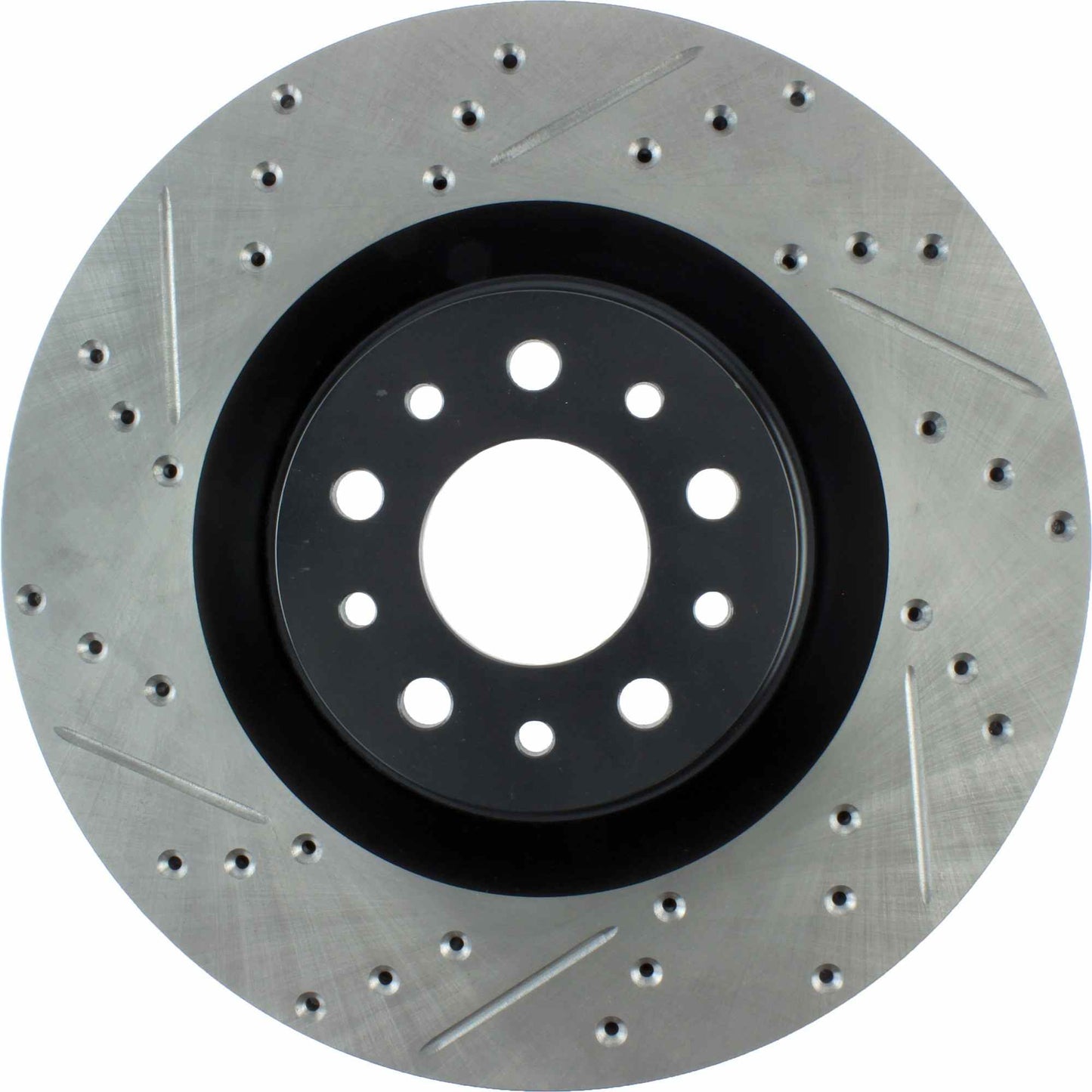 StopTech 2014-2015 Fiat 500L Front Right Slotted & Drilled Sport Brake Rotor 127.04006R