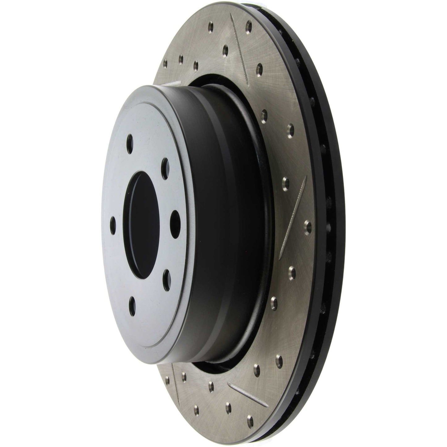 StopTech 98-03 Jaguar XJ8/Vanden Plas / 94-01 XJs / 97-06 XK8 Slotted & Drilled Left Rear Rotor 127.20013L