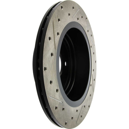 StopTech 98-03 Jaguar XJ8/Vanden Plas / 94-01 XJs / 97-06 XK8 Slotted & Drilled Left Rear Rotor 127.20013L