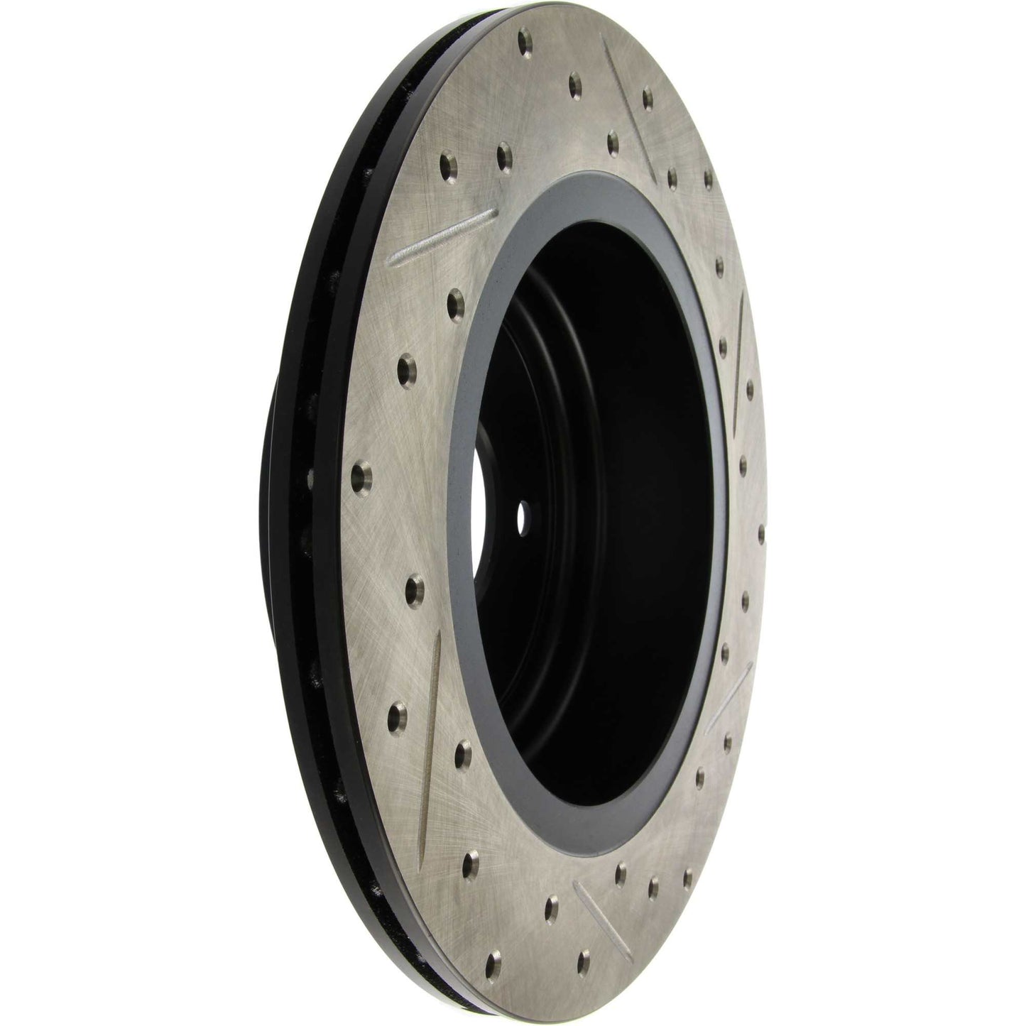 StopTech 98-03 Jaguar XJ8/Vanden Plas / 94-01 XJs / 97-06 XK8 Slotted & Drilled Right Rear Rotor 127.20013R