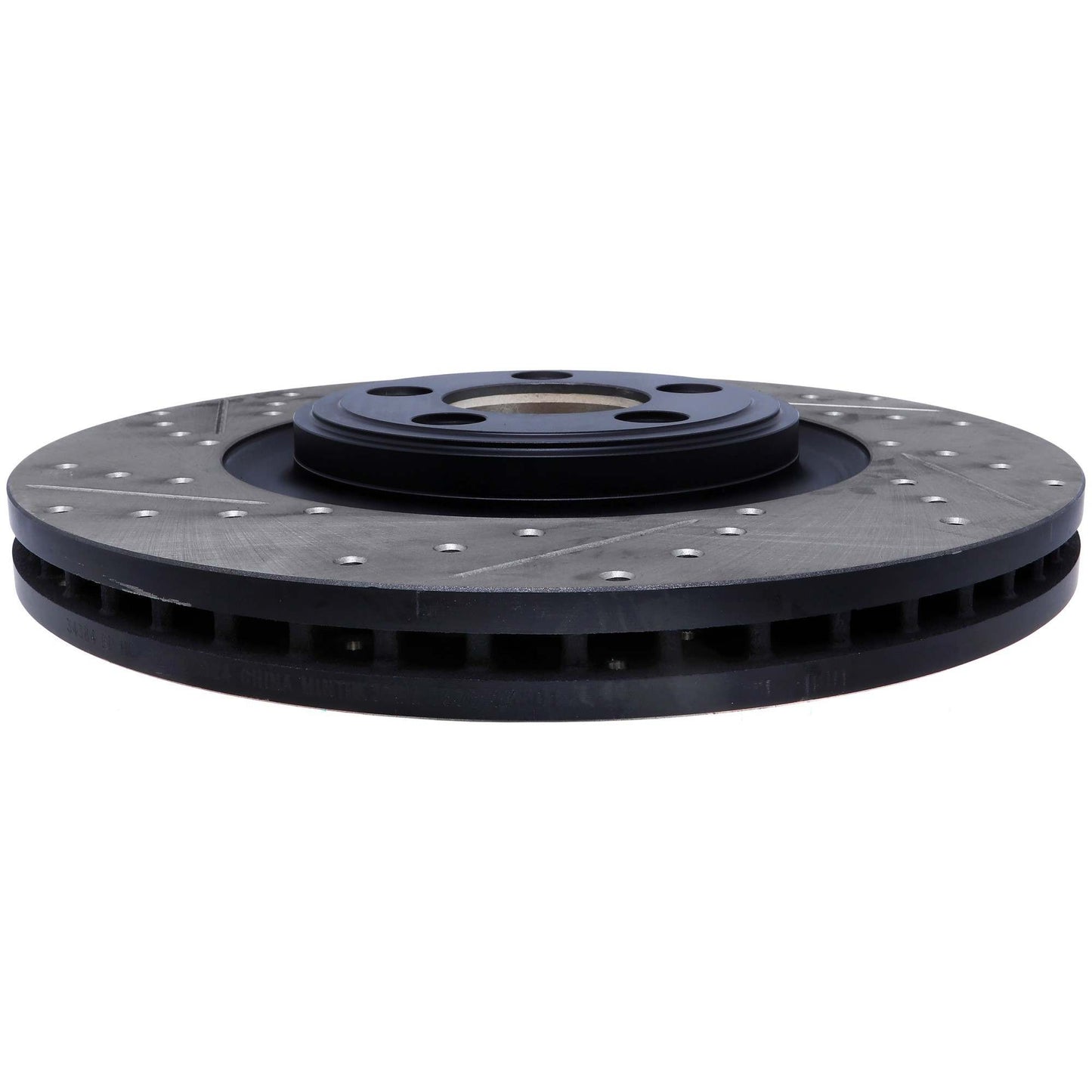 StopTech Sport Drilled/Slotted Brake Rotor; Front Right
