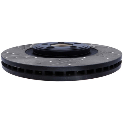 StopTech Sport Drilled/Slotted Brake Rotor; Front Right