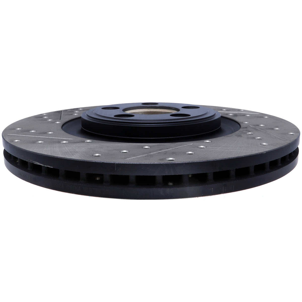 StopTech Sport Drilled/Slotted Brake Rotor; Front Right