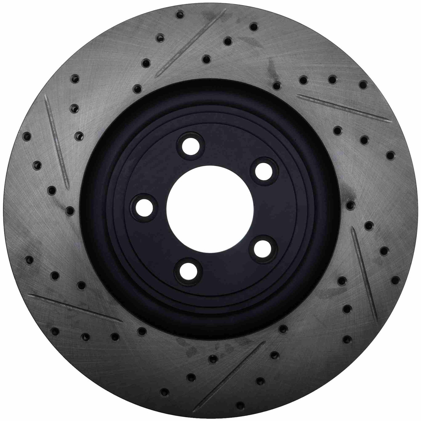 StopTech Sport Drilled/Slotted Brake Rotor; Front Right