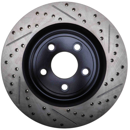 StopTech Sport Drilled/Slotted Brake Rotor; Rear Left