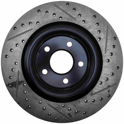 StopTech Sport Drilled/Slotted Brake Rotor; Rear Right