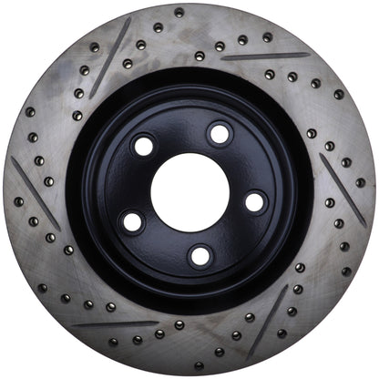 StopTech Sport Drilled/Slotted Brake Rotor; Rear Right
