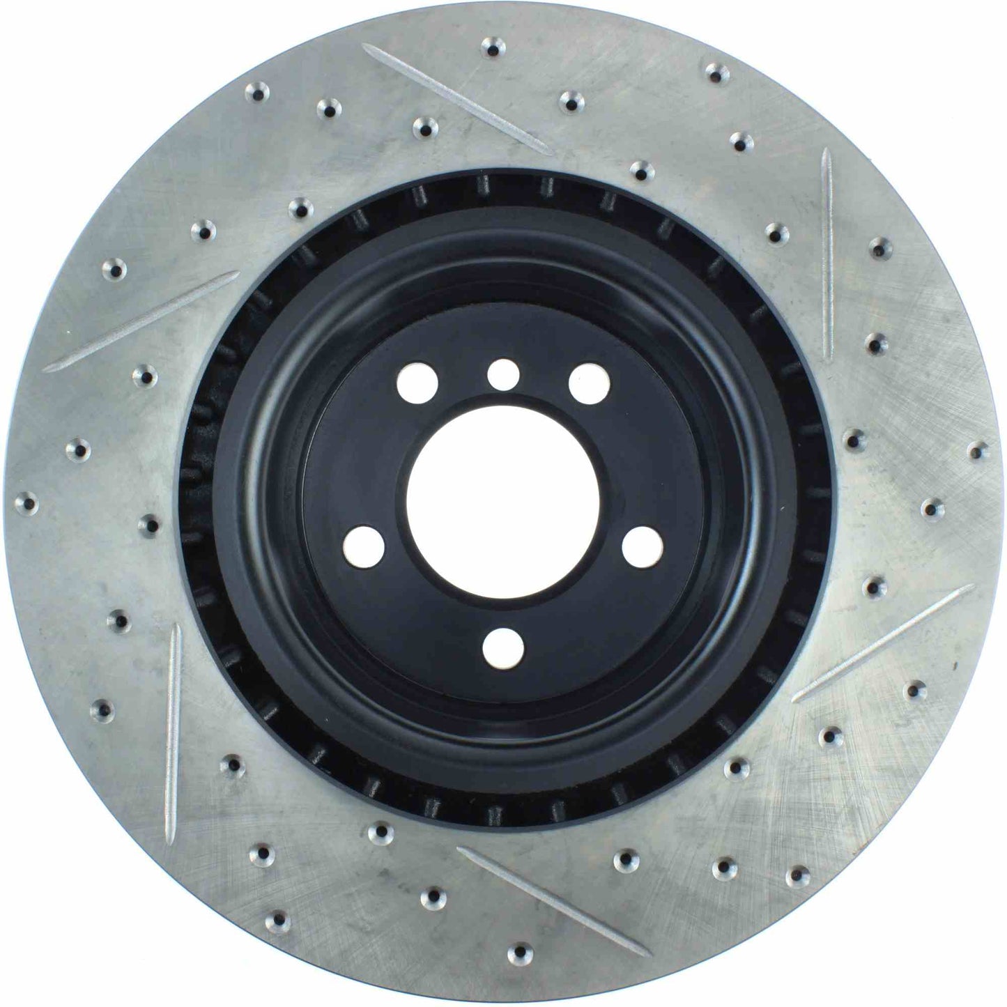 StopTech Sport Drilled/Slotted Brake Rotor; Front Right