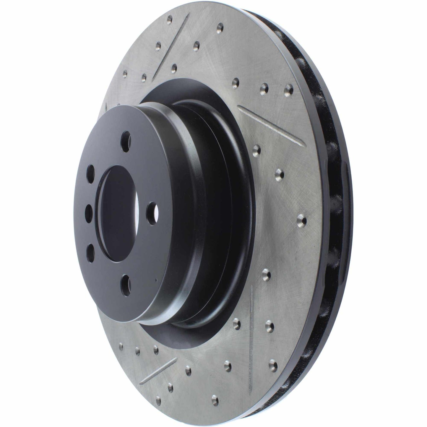StopTech Sport Drilled/Slotted Brake Rotor; Front Right