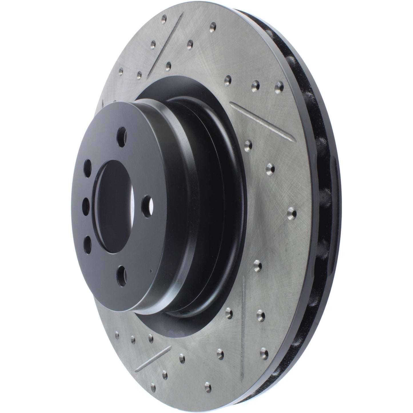 StopTech Sport Drilled/Slotted Brake Rotor; Front Right