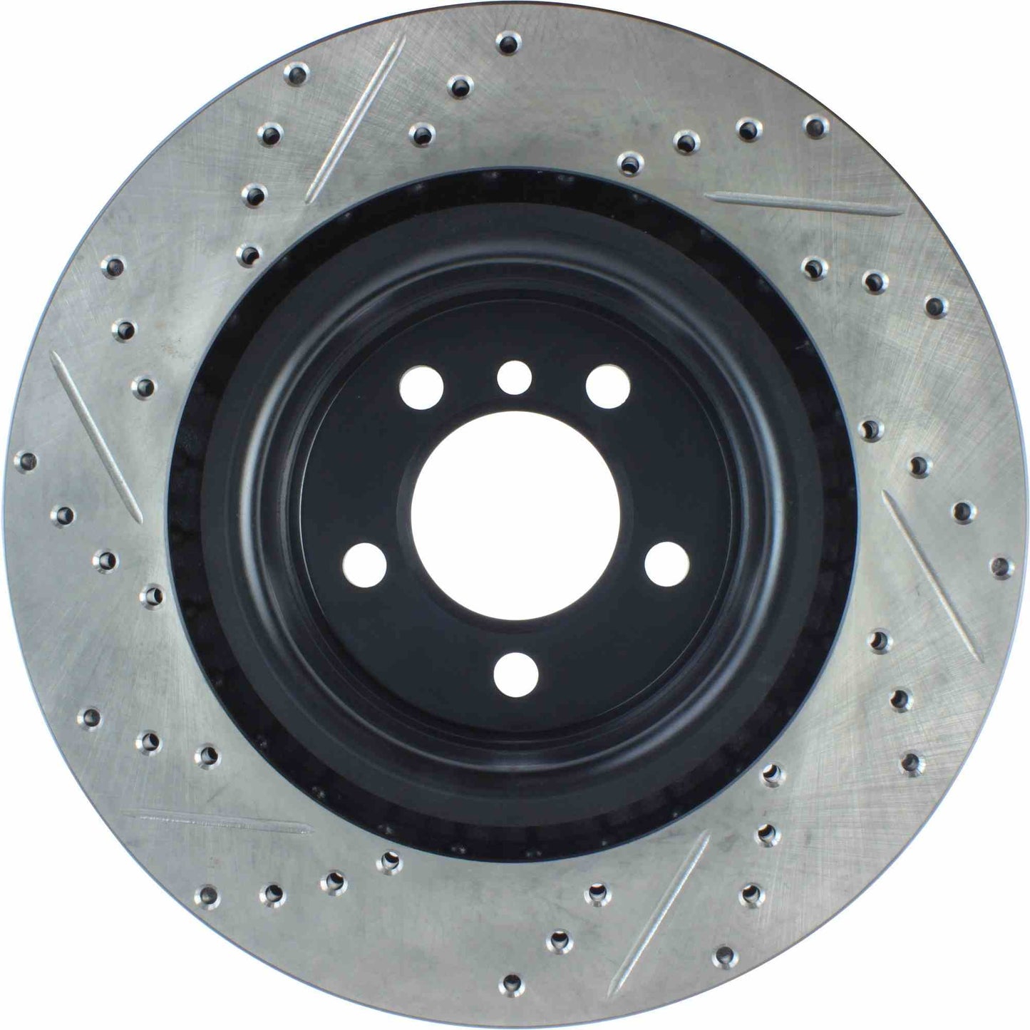 StopTech 06-09 Land Rover Range Rover SportStop Slotted & Drilled Front Left Rotor 127.22016L