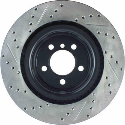 StopTech 06-09 Land Rover Range Rover SportStop Slotted & Drilled Front Left Rotor 127.22016L