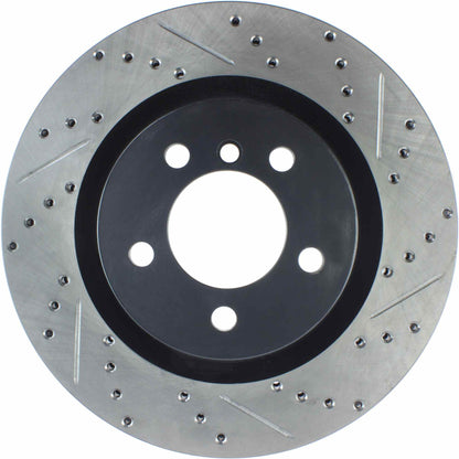 StopTech 06-09 Land Rover Range Rover SportStop Slotted & Drilled Front Left Rotor 127.22016L