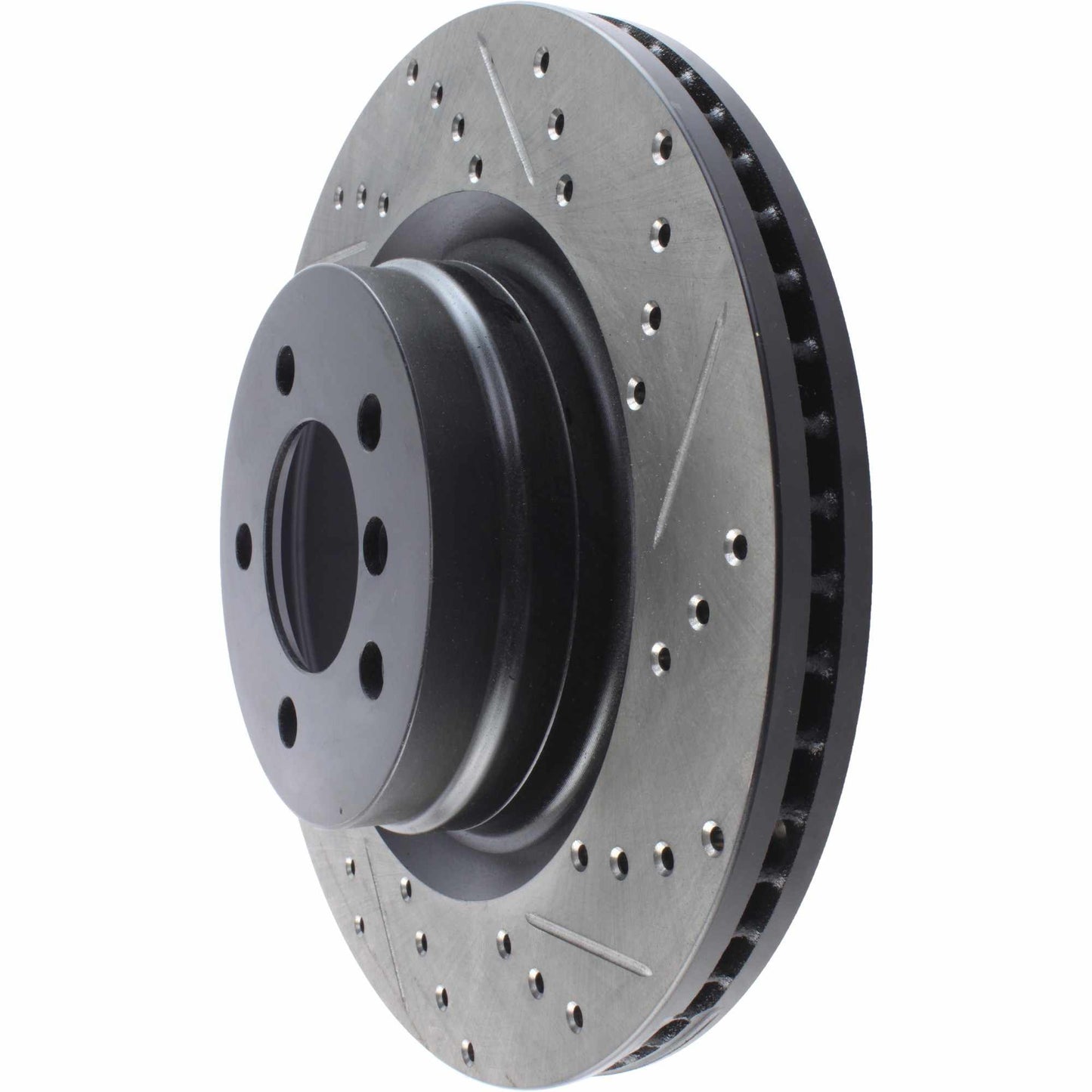 StopTech 06-09 Land Rover Range Rover SportStop Slotted & Drilled Front Left Rotor 127.22016L