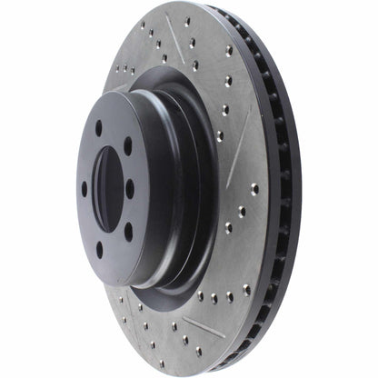 StopTech 06-09 Land Rover Range Rover SportStop Slotted & Drilled Front Left Rotor 127.22016L