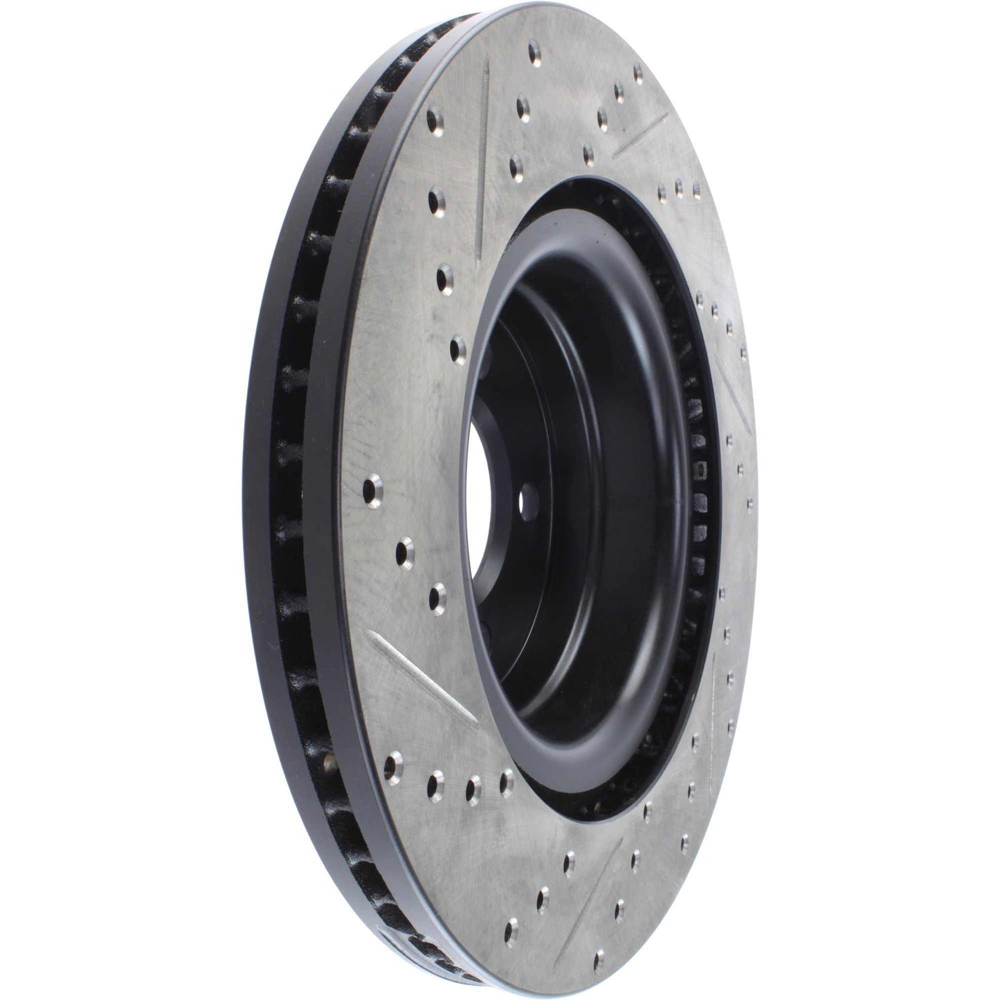StopTech 06-09 Land Rover Range Rover SportStop Slotted & Drilled Front Left Rotor 127.22016L