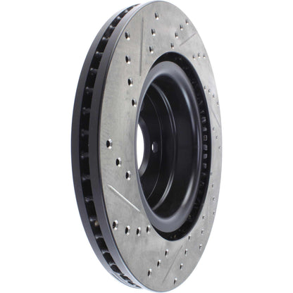 StopTech 06-09 Land Rover Range Rover SportStop Slotted & Drilled Front Left Rotor 127.22016L