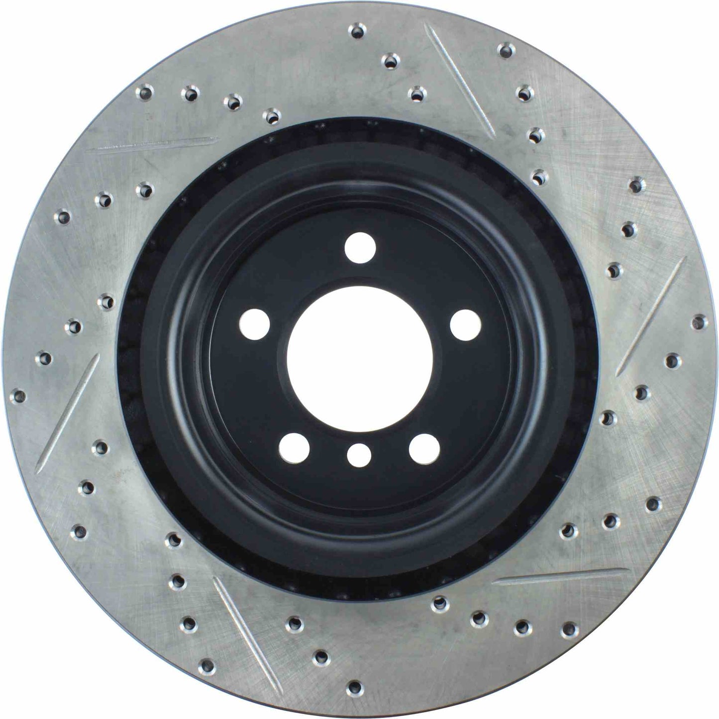 StopTech 06-09 Land Rover Range Rover SportStop Slotted & Drilled Front Right Rotor 127.22016R