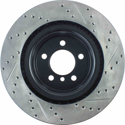 StopTech 06-09 Land Rover Range Rover SportStop Slotted & Drilled Front Right Rotor 127.22016R
