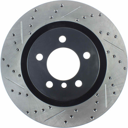 StopTech 06-09 Land Rover Range Rover SportStop Slotted & Drilled Front Right Rotor 127.22016R