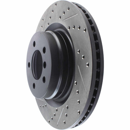 StopTech 06-09 Land Rover Range Rover SportStop Slotted & Drilled Front Right Rotor 127.22016R