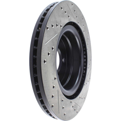 StopTech 06-09 Land Rover Range Rover SportStop Slotted & Drilled Front Right Rotor 127.22016R