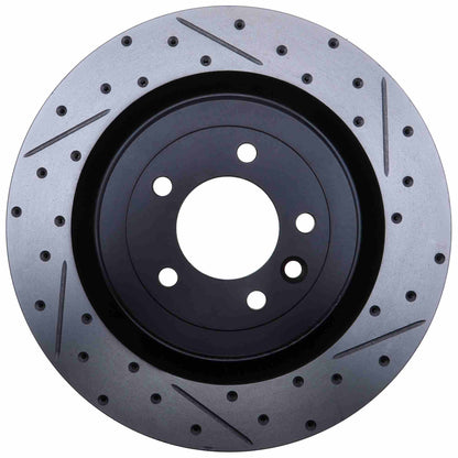 StopTech 13-17 Range Rover Left Slotted & Drilled Sport Brake Rotor 127.22024L