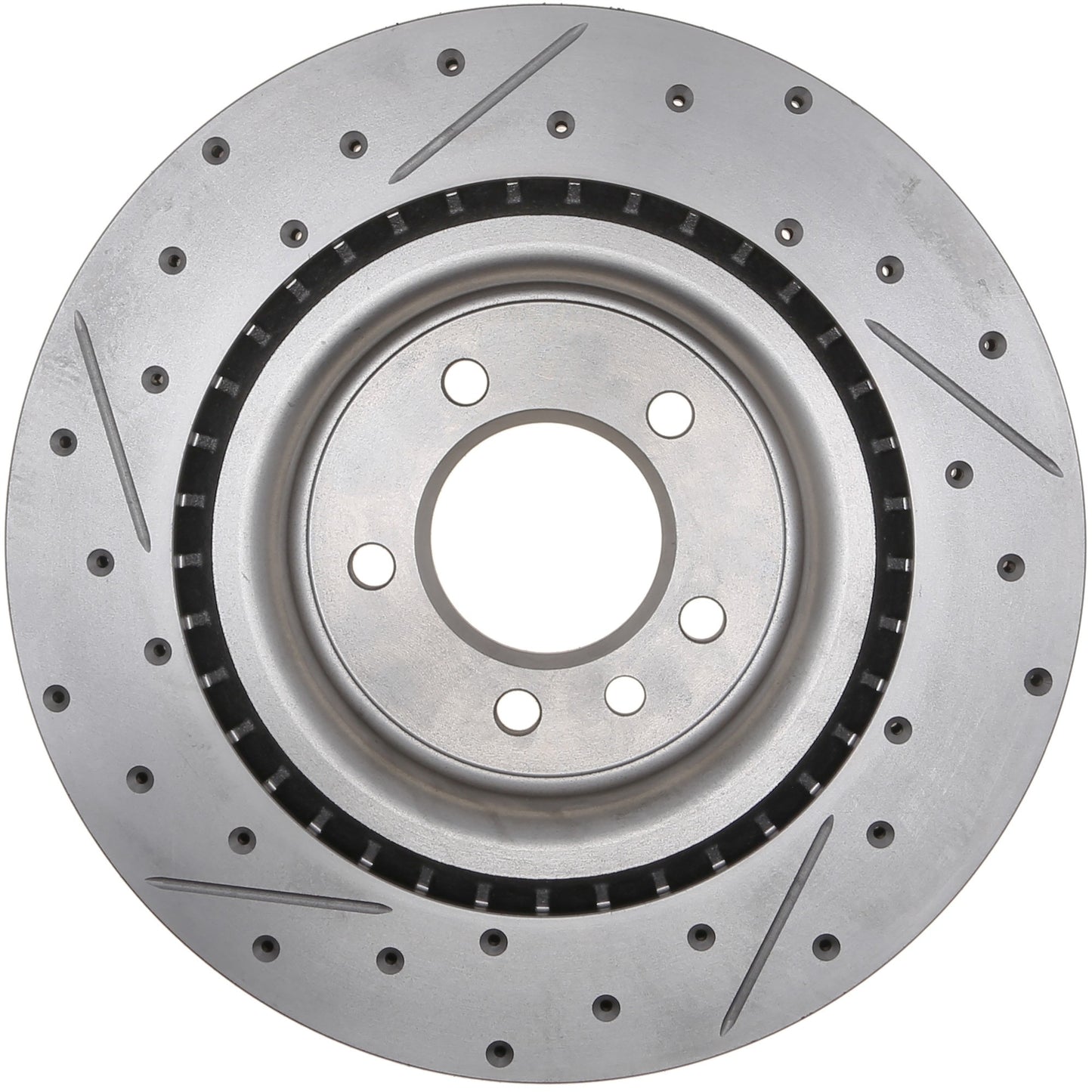 StopTech 14-17 Land Rover Range Rover Sport Slotted & Drilled Rear Left Rotor 127.22027L
