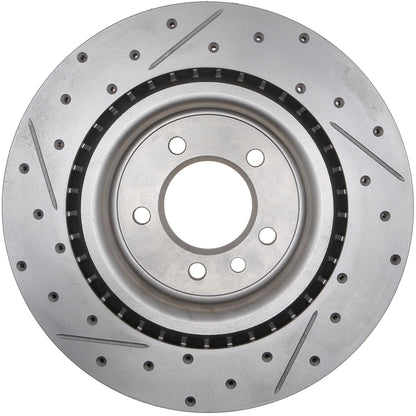 StopTech 14-17 Land Rover Range Rover Sport Slotted & Drilled Rear Left Rotor 127.22027L