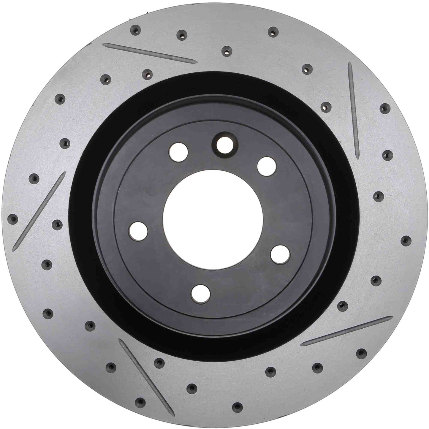 StopTech 14-17 Land Rover Range Rover Sport Slotted & Drilled Rear Left Rotor 127.22027L