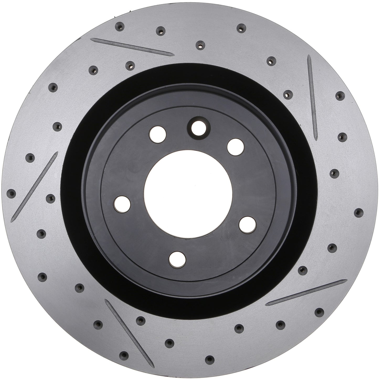 StopTech 14-17 Land Rover Range Rover Sport Slotted & Drilled Rear Left Rotor 127.22027L