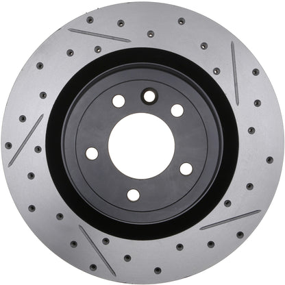 StopTech 14-17 Land Rover Range Rover Sport Slotted & Drilled Rear Left Rotor 127.22027L