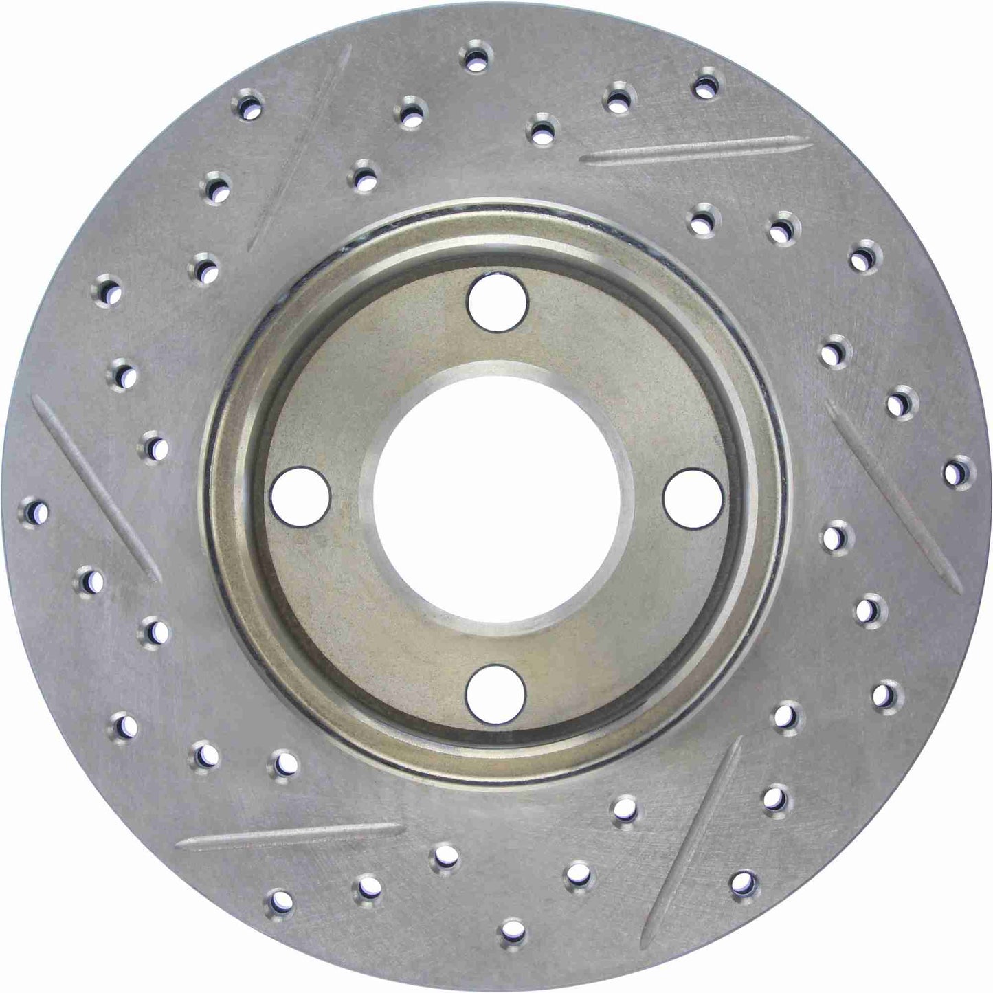 StopTech 84-87 Audi 4000 Quattro Sport Slotted & Drilled Front Left Rotor 127.33018L