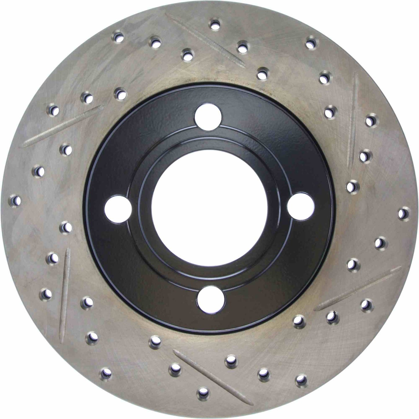 StopTech 84-87 Audi 4000 Quattro Sport Slotted & Drilled Front Left Rotor 127.33018L