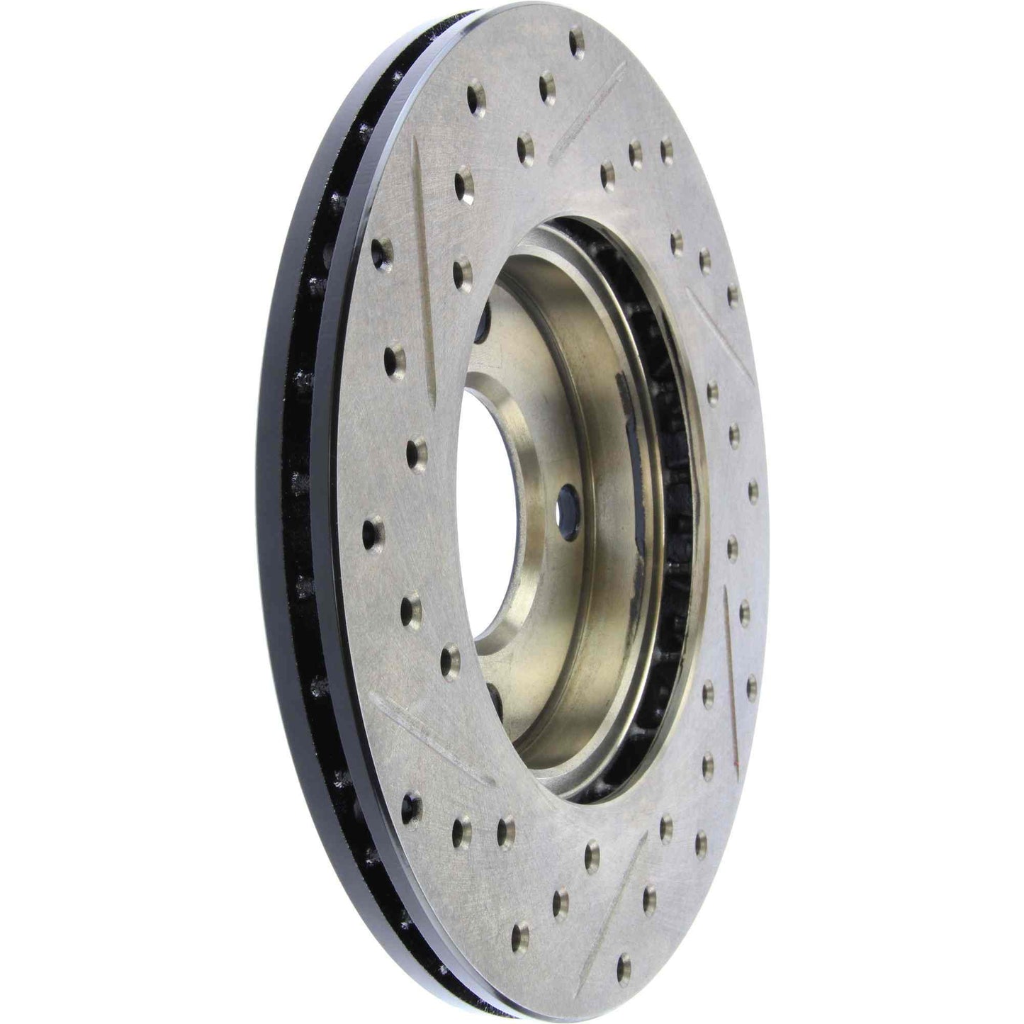 StopTech 84-87 Audi 4000 Quattro Sport Slotted & Drilled Front Left Rotor 127.33018L