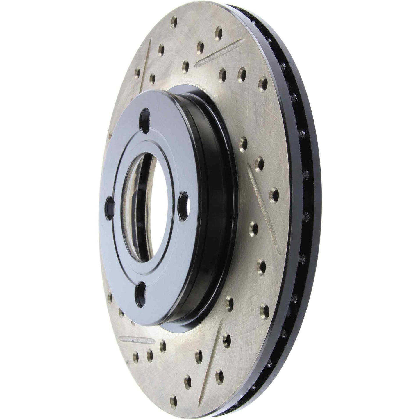 StopTech 84-87 Audi 4000 Quattro Sport Slotted & Drilled Front Right Rotor 127.33018R