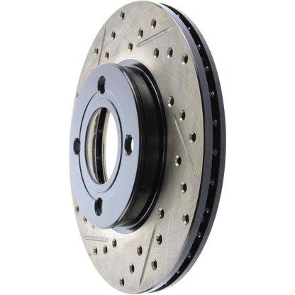StopTech 84-87 Audi 4000 Quattro Sport Slotted & Drilled Front Right Rotor 127.33018R