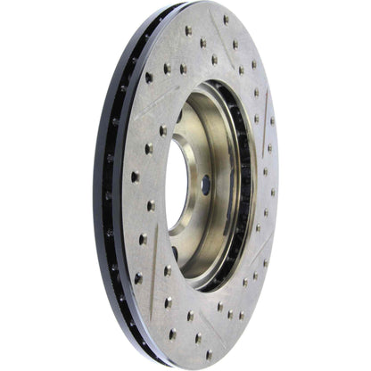 StopTech 84-87 Audi 4000 Quattro Sport Slotted & Drilled Front Right Rotor 127.33018R