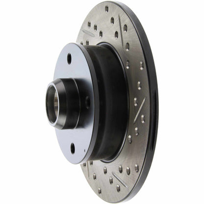 StopTech 99-02 VW Cabrio/Cabriolet / 89-81 Corrado / 93-98 Golf GL Slotted & Drilled Left Rear Roto 127.33022L