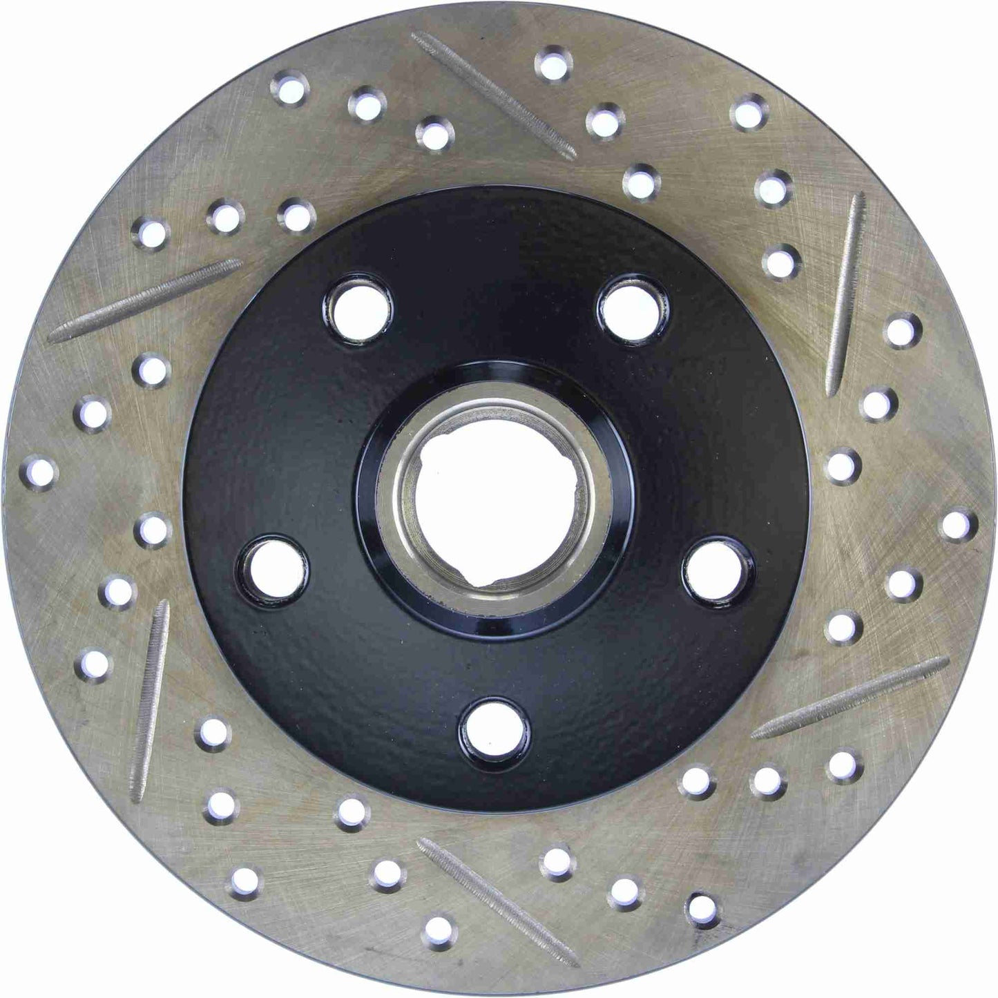 StopTech 94-98 Volkswagen Jetta Sport Slotted & Drilled Rear Left Cryo Rotor 127.33035CL