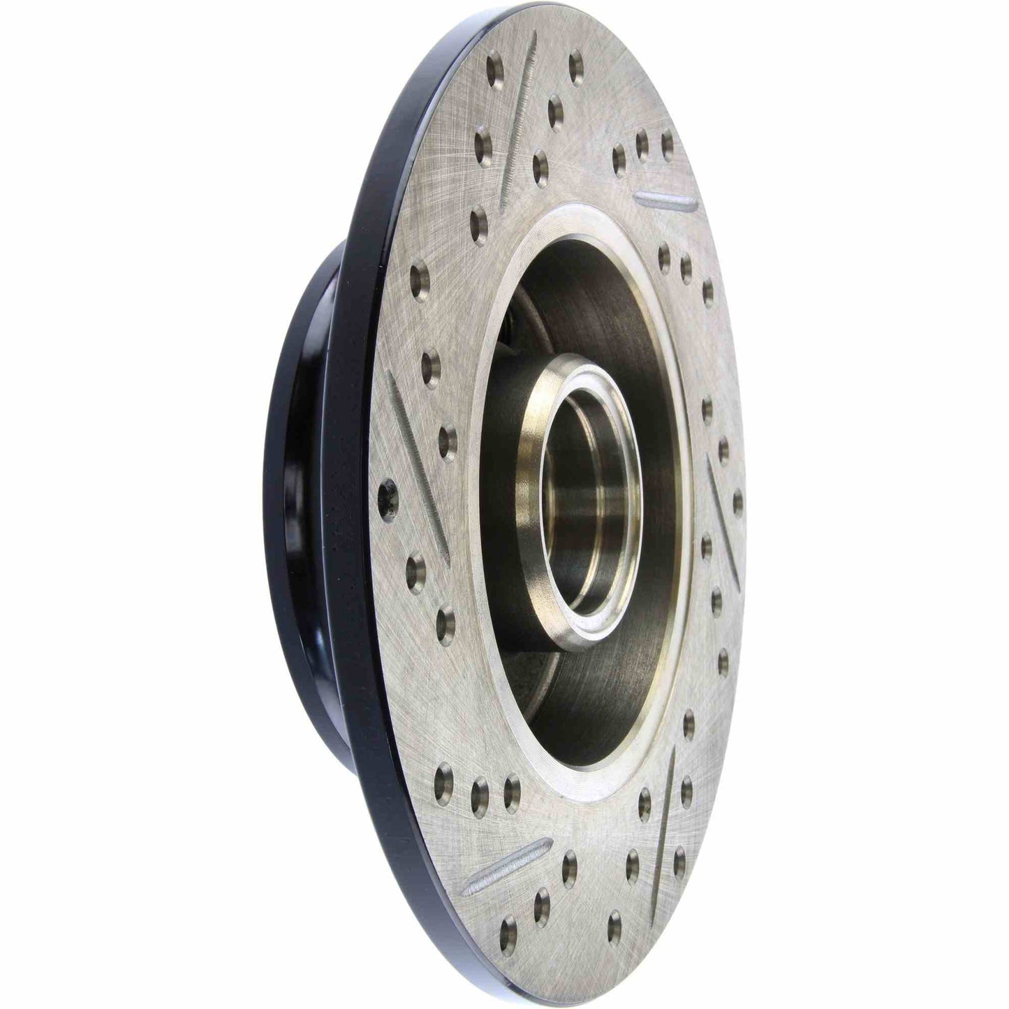 StopTech 94-98 Volkswagen Jetta Sport Slotted & Drilled Rear Left Cryo Rotor 127.33035CL